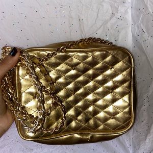 Yellow Gold Shoulder Bag